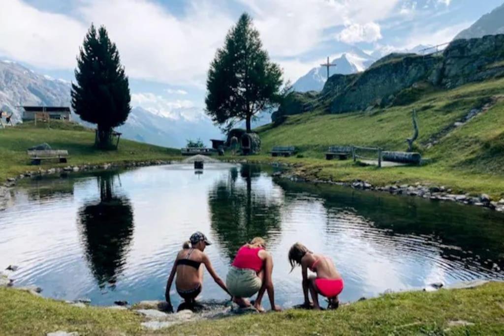 Ferienwohnung Morgengruss Sankt Niklaus Bagian luar foto